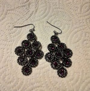 Purple Earrings